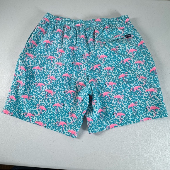 Chubbies The Domingos Are For Flamingos Lined Classic Swim Trunk Lined Size L - Picture 7 of 10